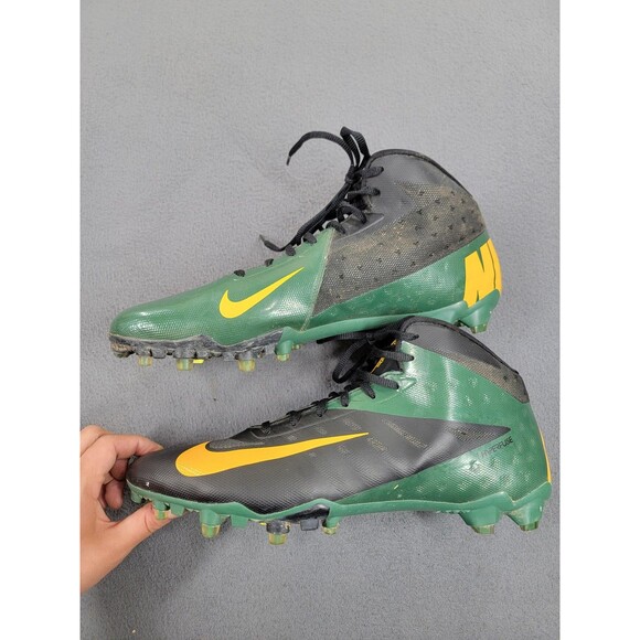Nike Vapor‎ Elite Football Cleats Shoes Mens US 14 Green Yellow 534771-012 main image 5